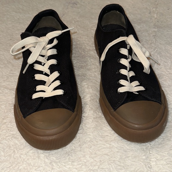 PF Flyers Grounder Low Top Black Men’s 7 Women’s 8.5 - Picture 2 of 8